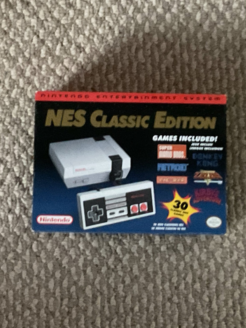Nintendo NES Classic Edition Mini Console - Black, White, Red